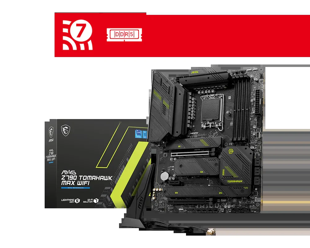 Mainboard MSI MAG Z790 Tomahawk Max WiFi - 4 Khe RAM DDR5 - LGA 1700 - NEW