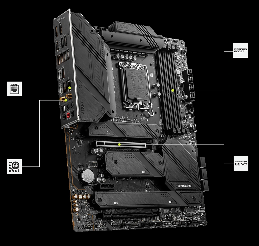 Mainboard MSI MAG Z790 Tomahawk WiFi DDR4 - 4 Khe RAM DDR4 - LGA 1700 - NEW