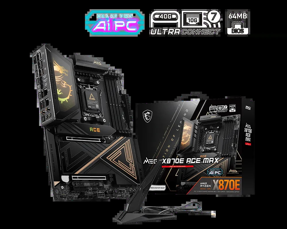 Mainboard MSI MEG X870E ACE MAX - 4 Khe RAM DDR5 - AM5 - NEW