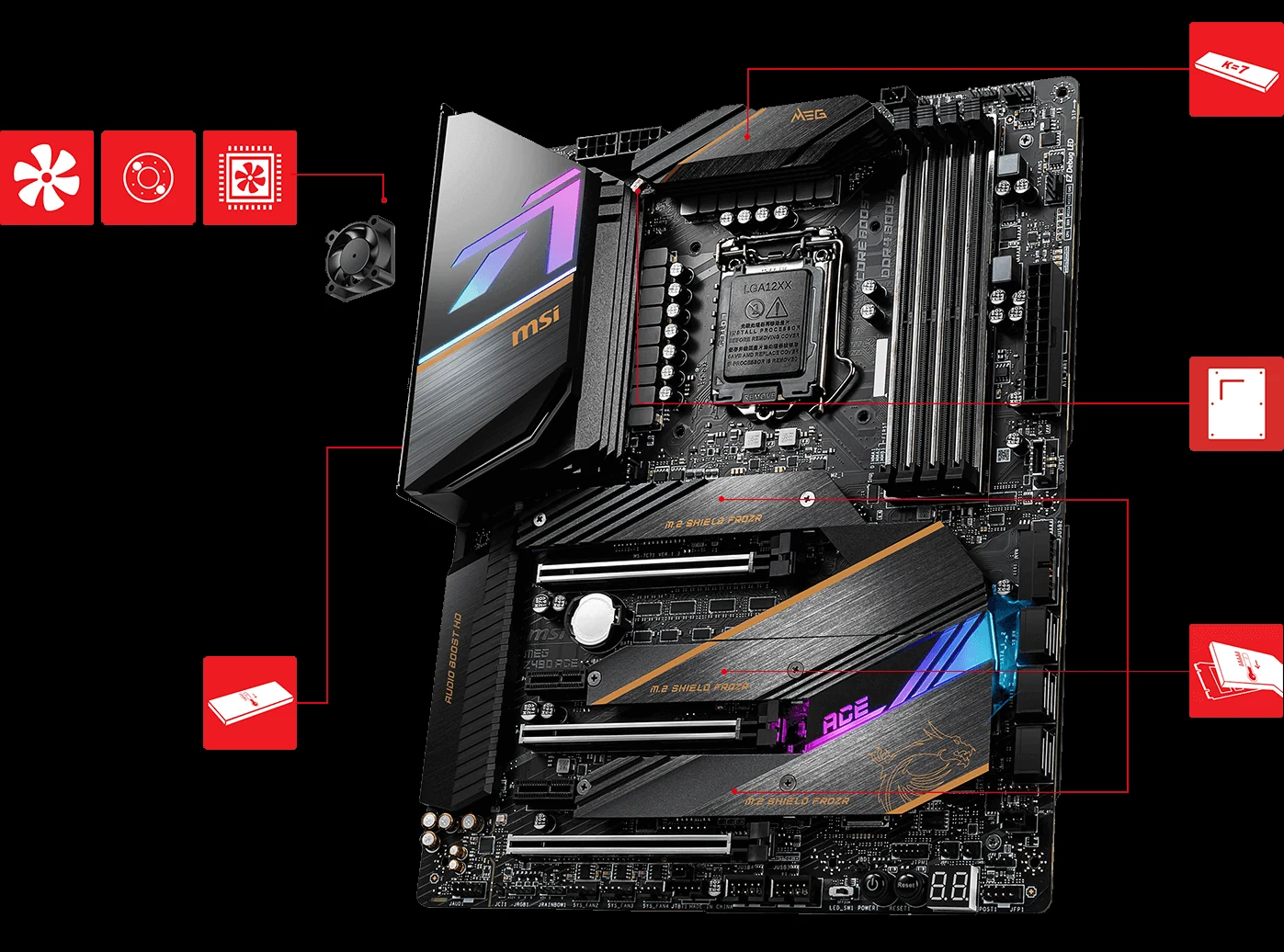 Mainboard MSI MEG Z490 ACE - LGA 1200 - NEW