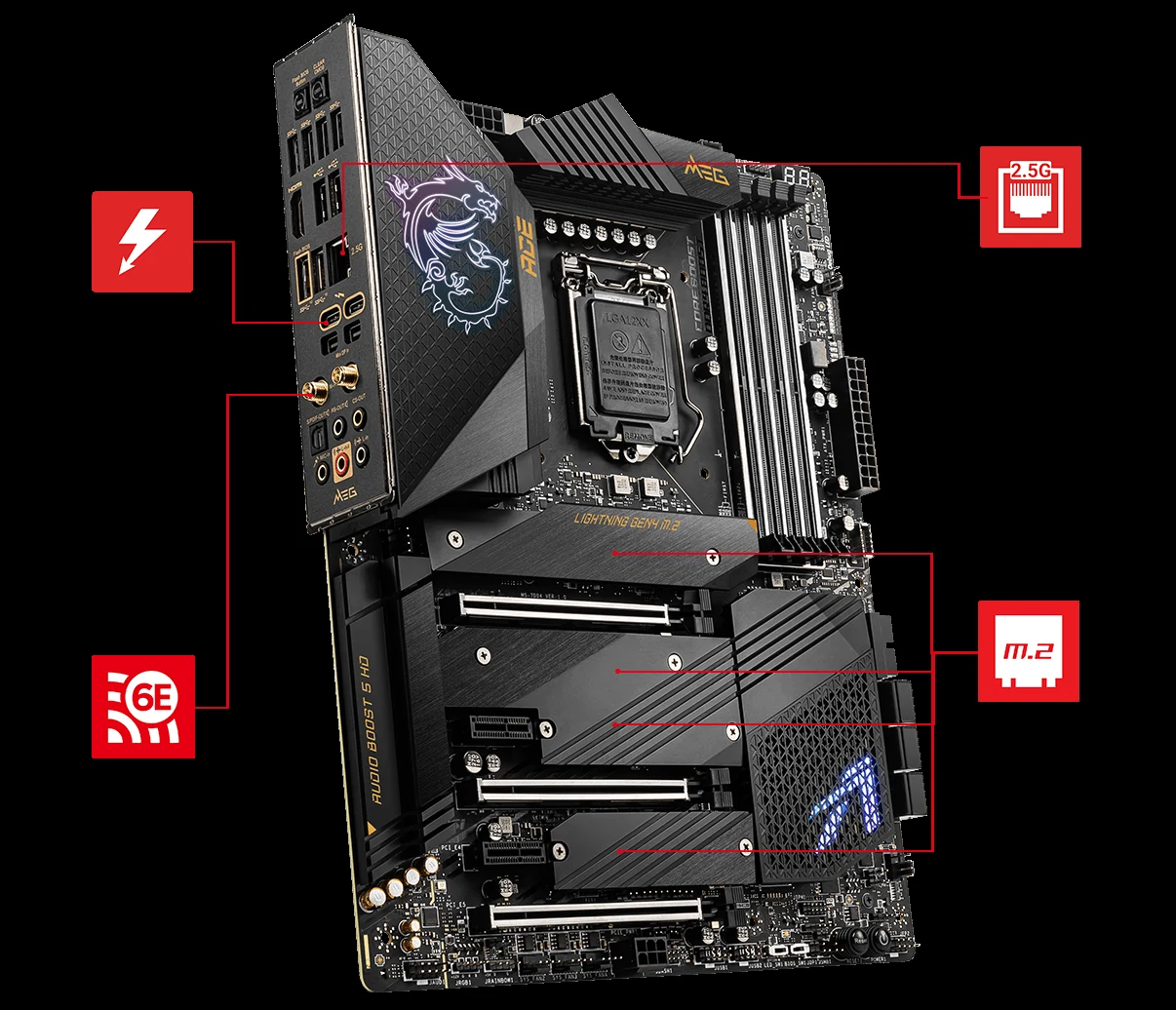 Mainboard MSI MEG Z590 ACE - LGA 1200 - NEW