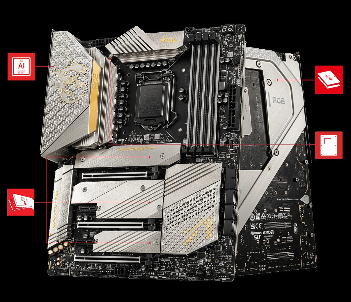 Mainboard MSI MEG Z590 ACE - LGA 1200 - NEW