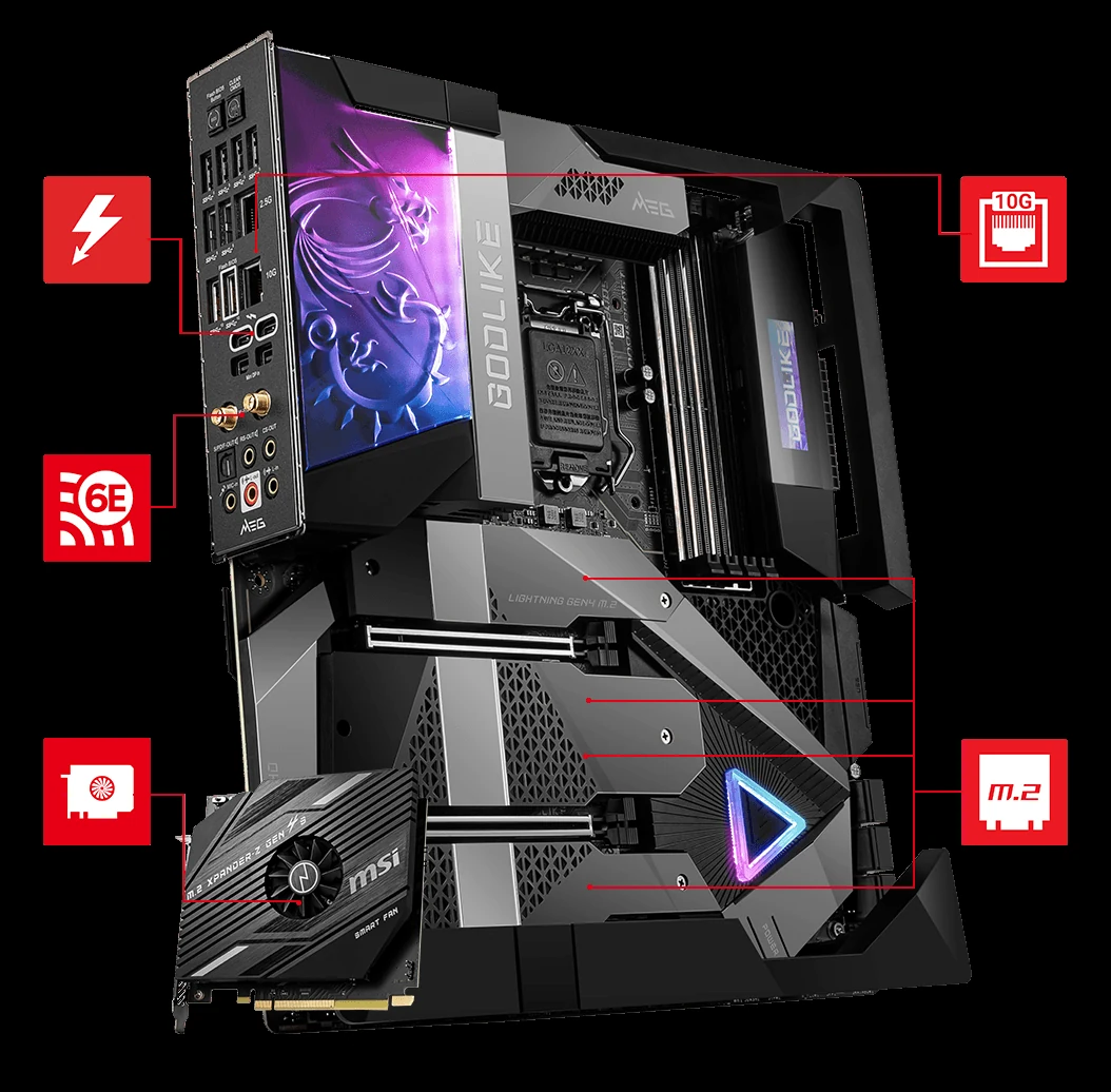 Mainboard MSI MEG Z590 GODLIKE - LGA 1200 - NEW