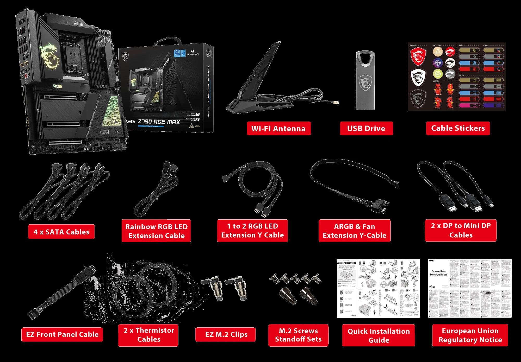 Mainboard MSI MEG Z790 ACE Max - 4 Khe RAM DDR5 - LGA 1700 - NEW