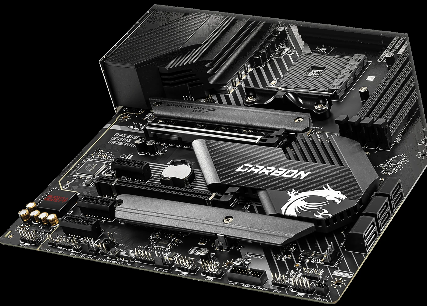 Mainboard MSI MPG B550 GAMING CARBON WIFI - 4 Khe RAM DDR4 - AM4 - NEW