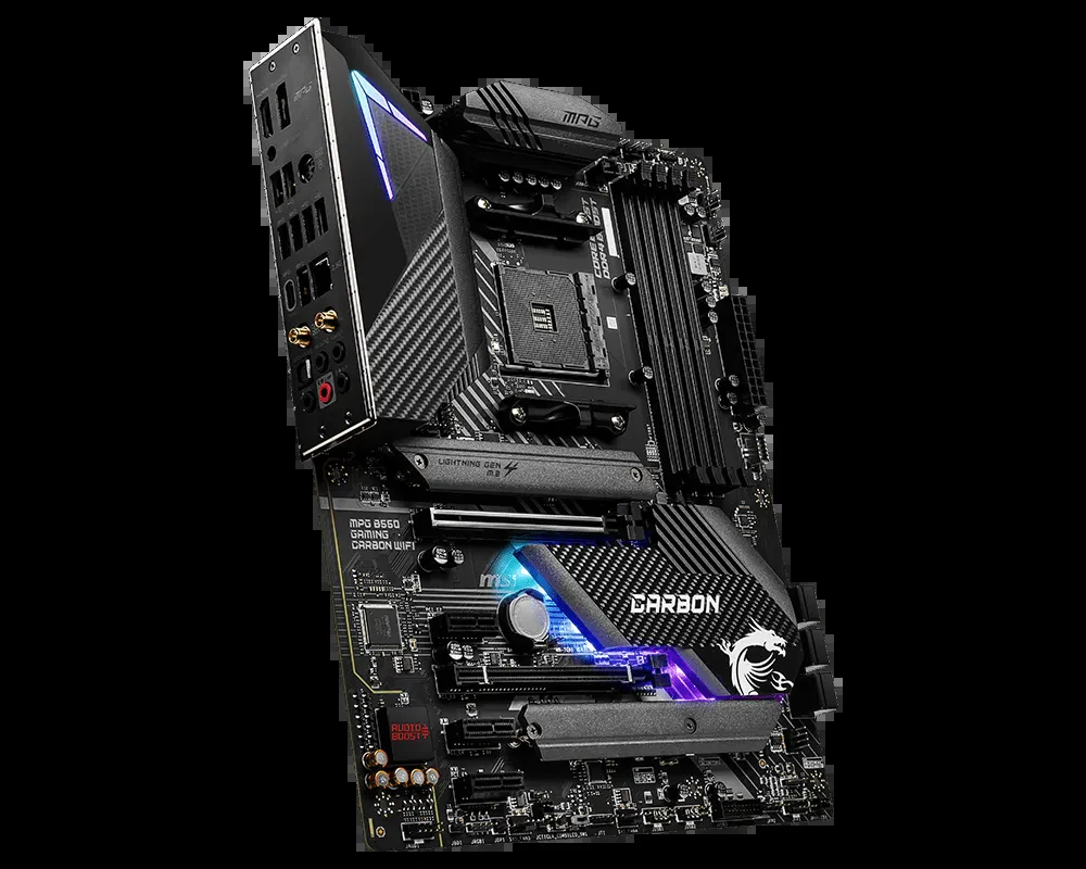 Mainboard MSI MPG B550 GAMING CARBON WIFI - 4 Khe RAM DDR4 - AM4 - NEW