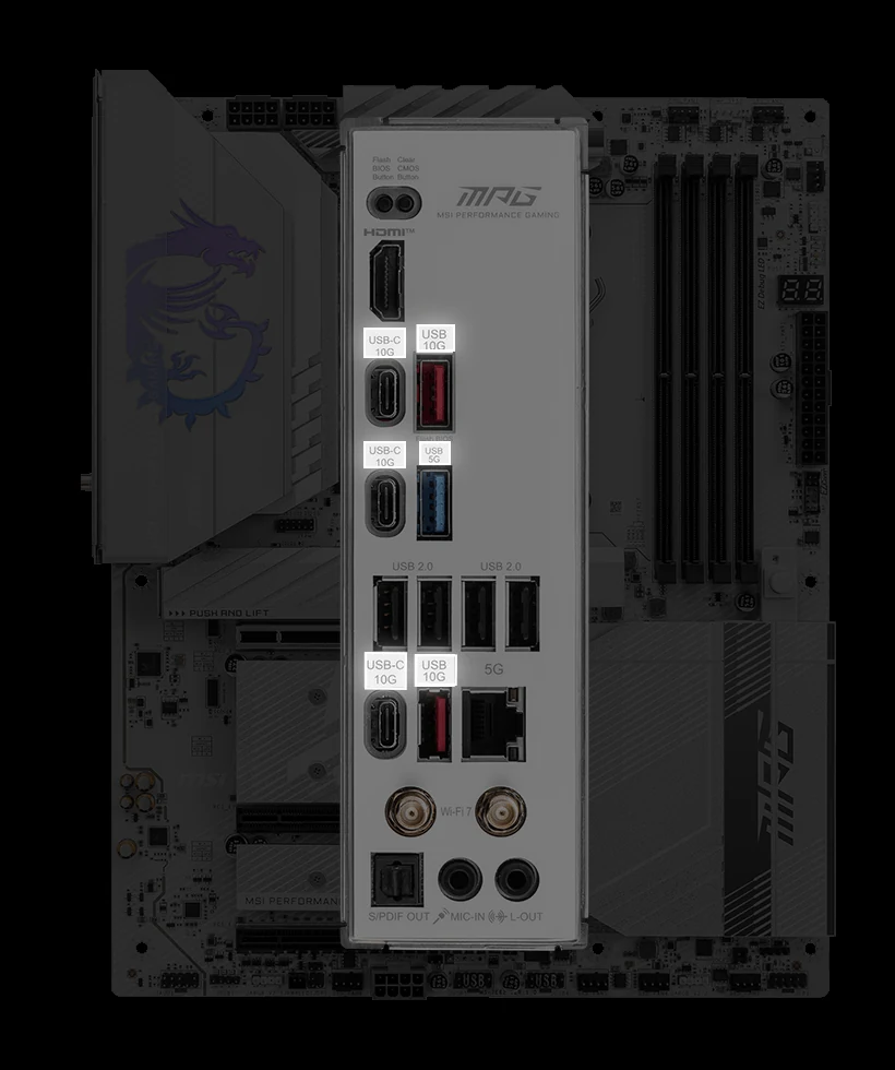 Mainboard MSI MPG B850 EDGE TI WIFI - 4 Khe RAM DDR5 - AM5 - NEW