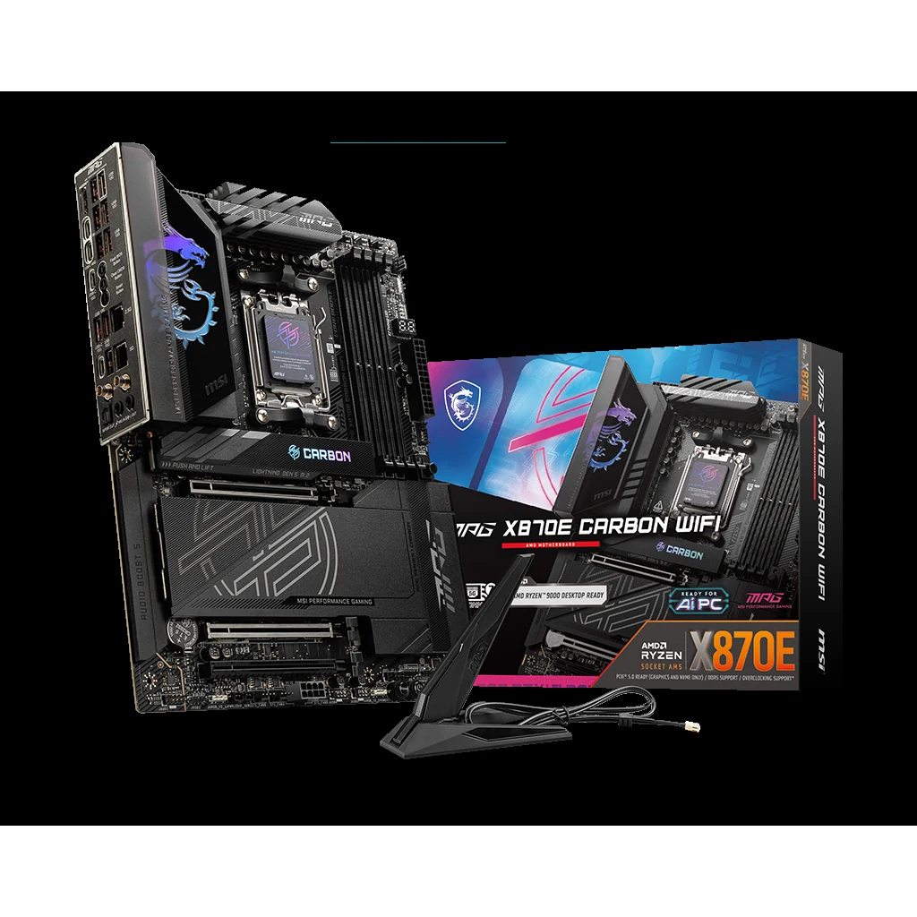 Mainboard MSI MPG X870E CARBON WIFI - 4 Khe RAM DDR5 - AM5 - NEW