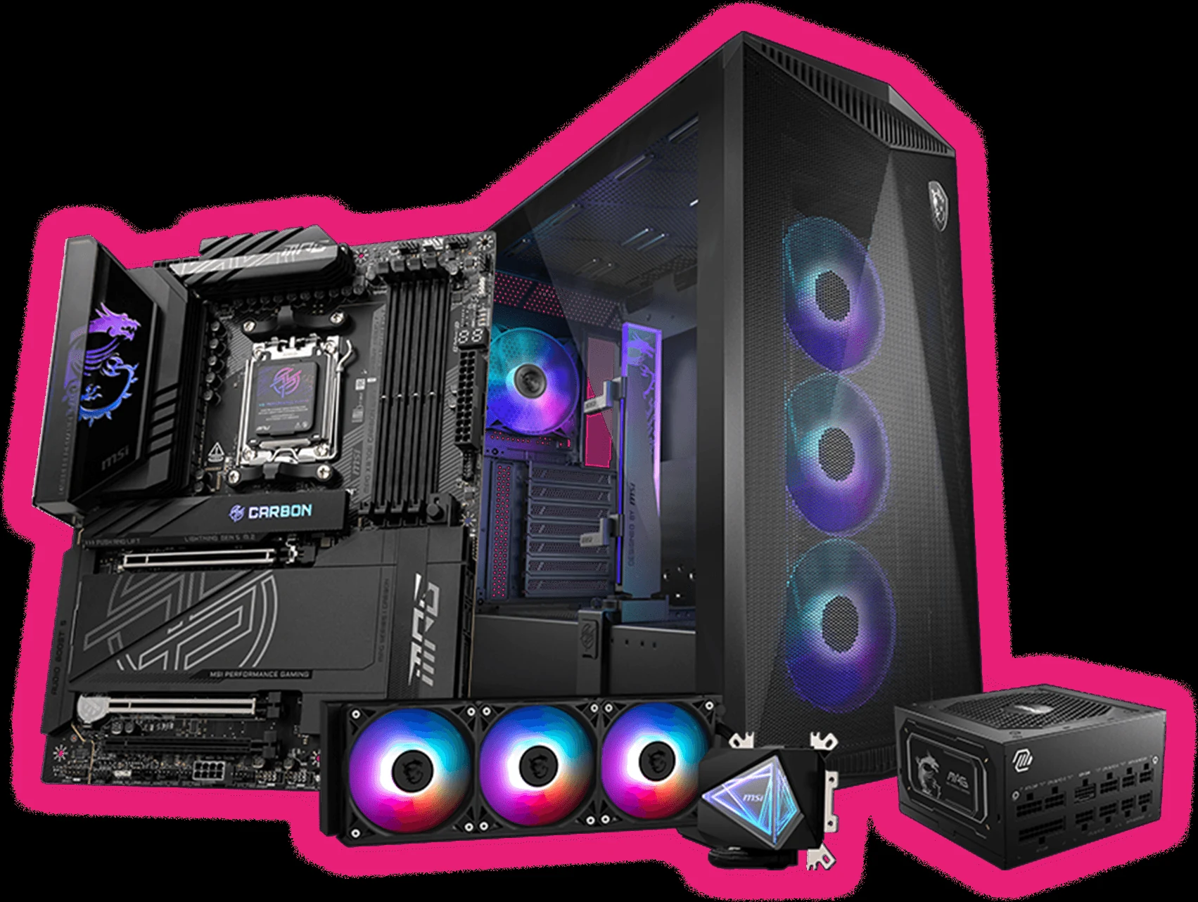 Mainboard MSI MPG X870E CARBON WIFI - 4 Khe RAM DDR5 - AM5 - NEW