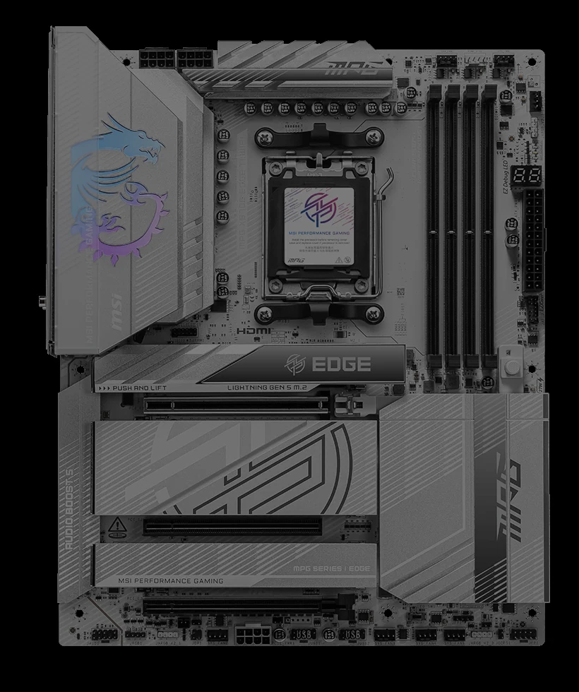 Mainboard MSI MPG X870E EDGE TI WIFI - 4 Khe RAM DDR5 - AM5 - NEW