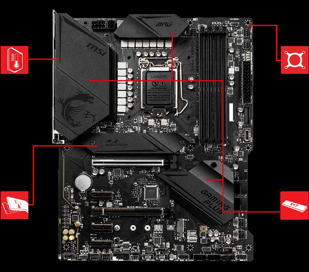 Mainboard MSI MPG Z490 GAMING PLUS - LGA 1200 - NEW