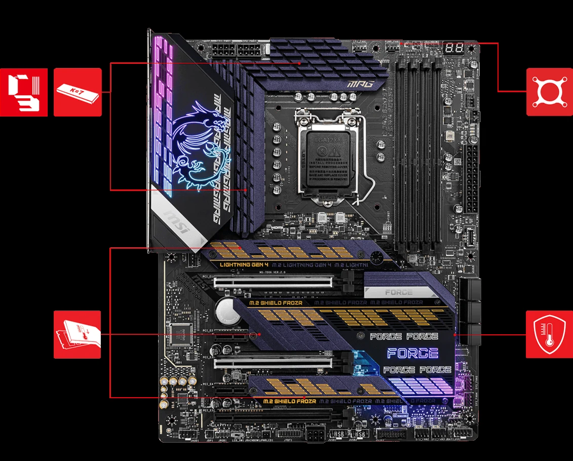 Mainboard MSI MPG Z590 GAMING FORCE - LGA 1200 - NEW