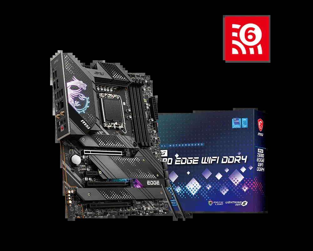 Mainboard MSI MPG Z690 Edge WiFi DDR4 - 4 Khe RAM DDR4 - LGA 1700 - NEW