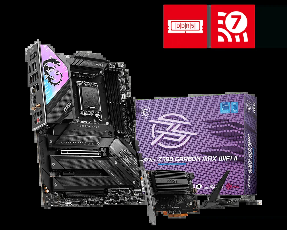 Mainboard MSI MPG Z790 Carbon Max WiFi II - 4 Khe RAM DDR5 - LGA 1700 - NEW