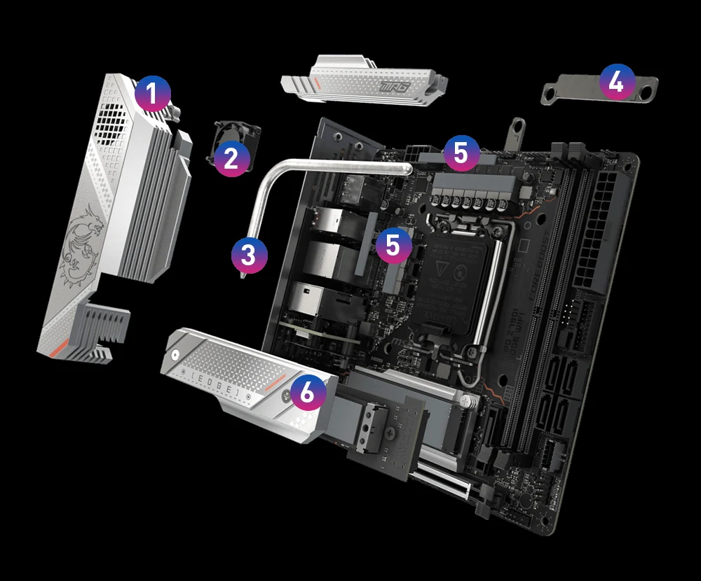 Mainboard MSI MPG Z790I Edge WiFi - 2 Khe RAM DDR5 - LGA 1700 - NEW