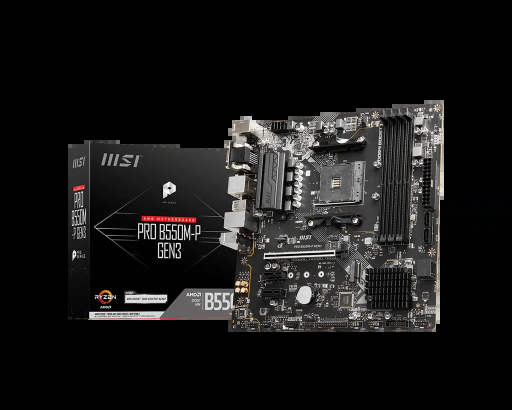 Mainboard MSI PRO B550M-P GEN3 - 4 Khe RAM DDR4 - AM4 - NEW