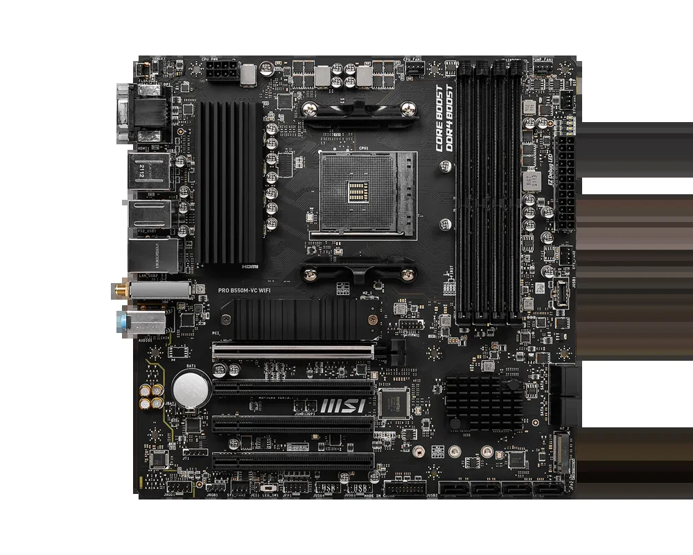 Mainboard MSI PRO B550M-VC WIFI - 4 Khe RAM DDR4 - AM4 - NEW
