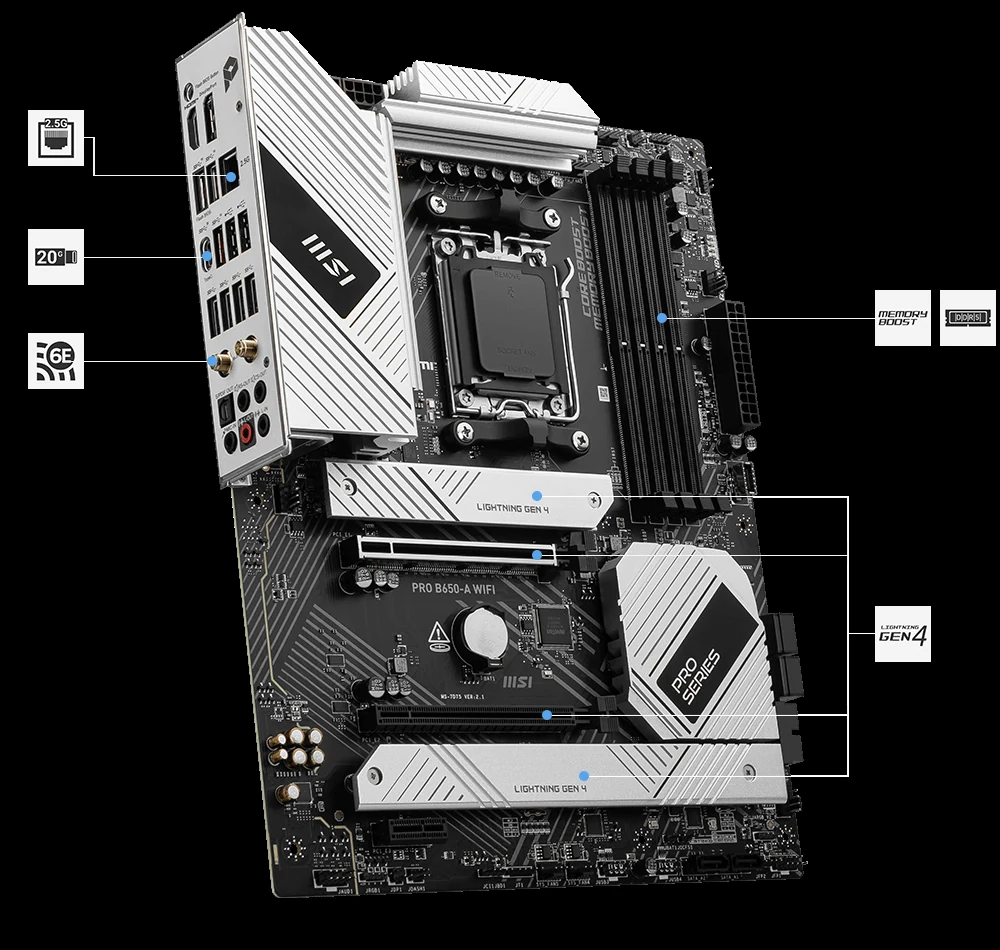 Mainboard MSI PRO B650-A WIFI DDR5 - NEW