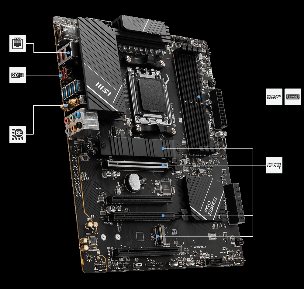 Mainboard MSI PRO B650-P WIFI DDR5 - NEW