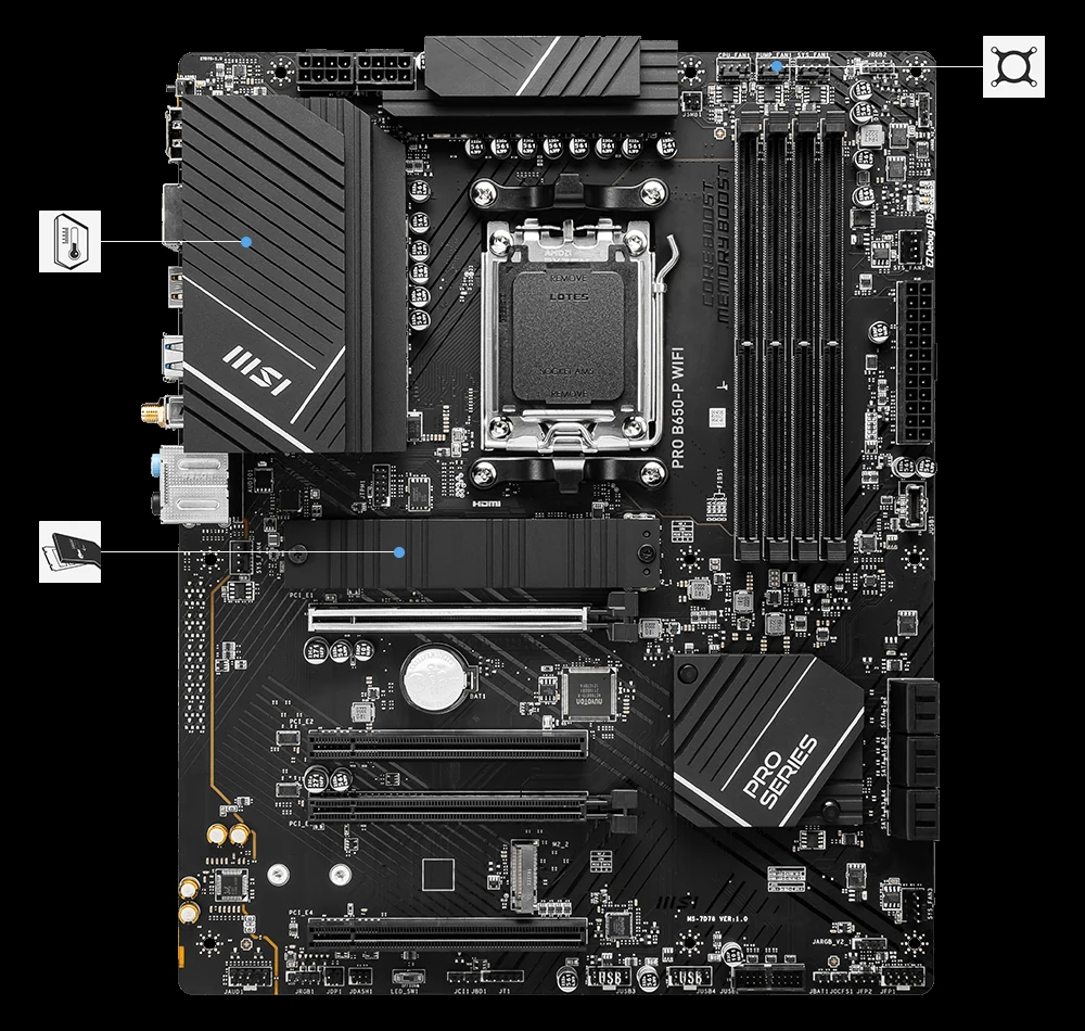 Mainboard MSI PRO B650-S WIFI DDR5 - NEW