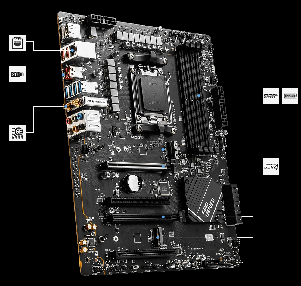 Mainboard MSI PRO B650-VC WIFI DDR5 - NEW
