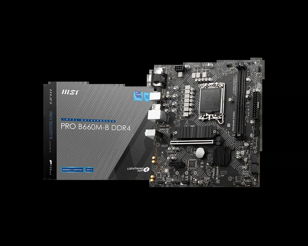 Mainboard MSI PRO B660M-B DDR4 - 2 Khe RAM DDR4 - LGA 1700 - NEW