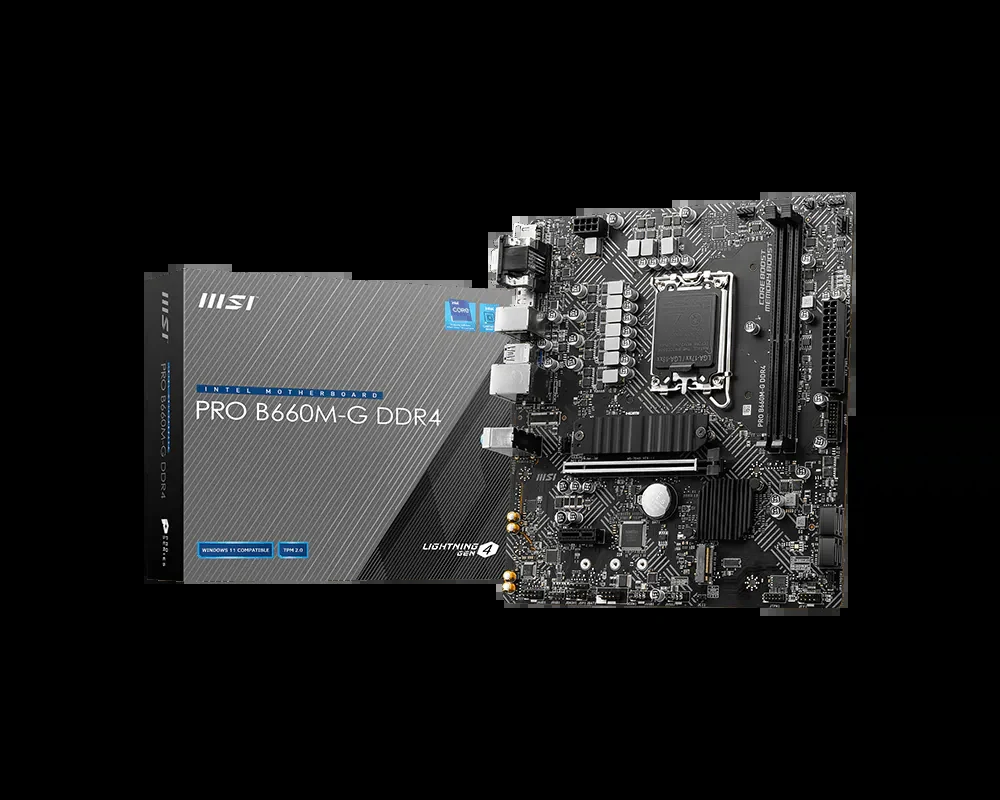 Mainboard MSI PRO B660M-G DDR4 - 2 Khe RAM DDR4 - LGA 1700 - NEW