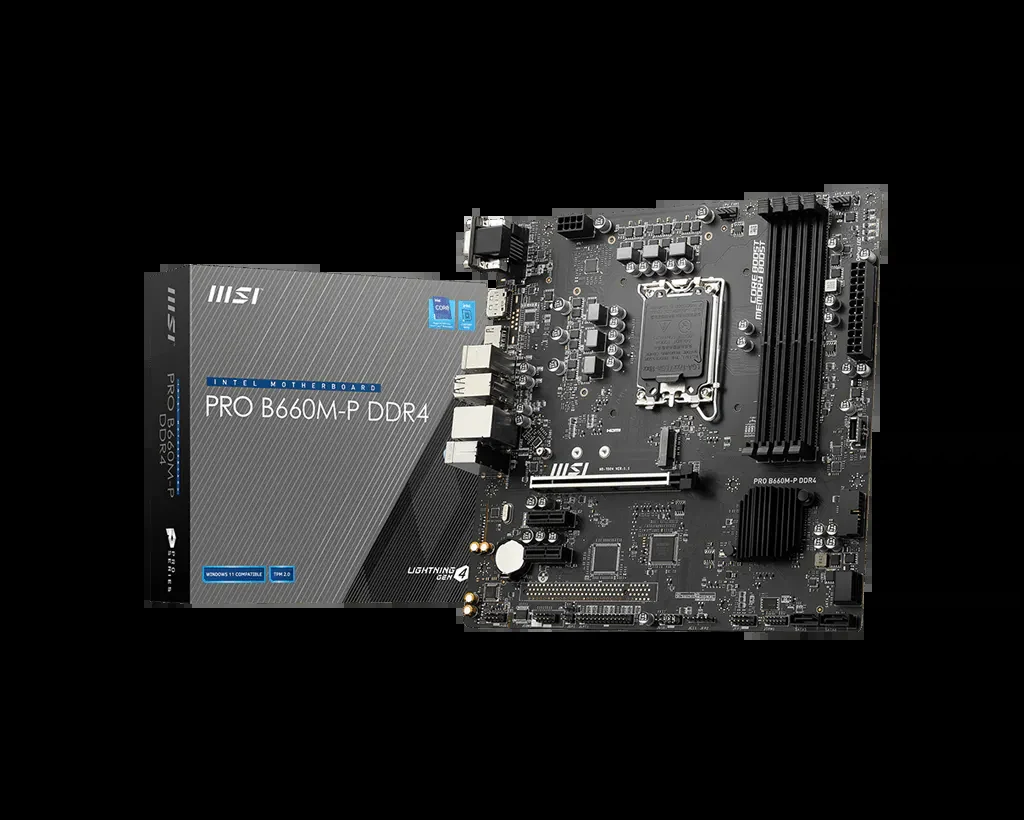 Mainboard MSI PRO B660M-P DDR4 - 4 Khe RAM DDR4 - LGA 1700 - NEW