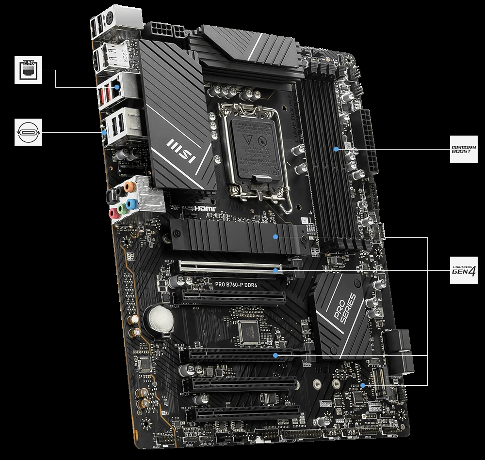 Mainboard MSI PRO B760-P DDR4 II NEW