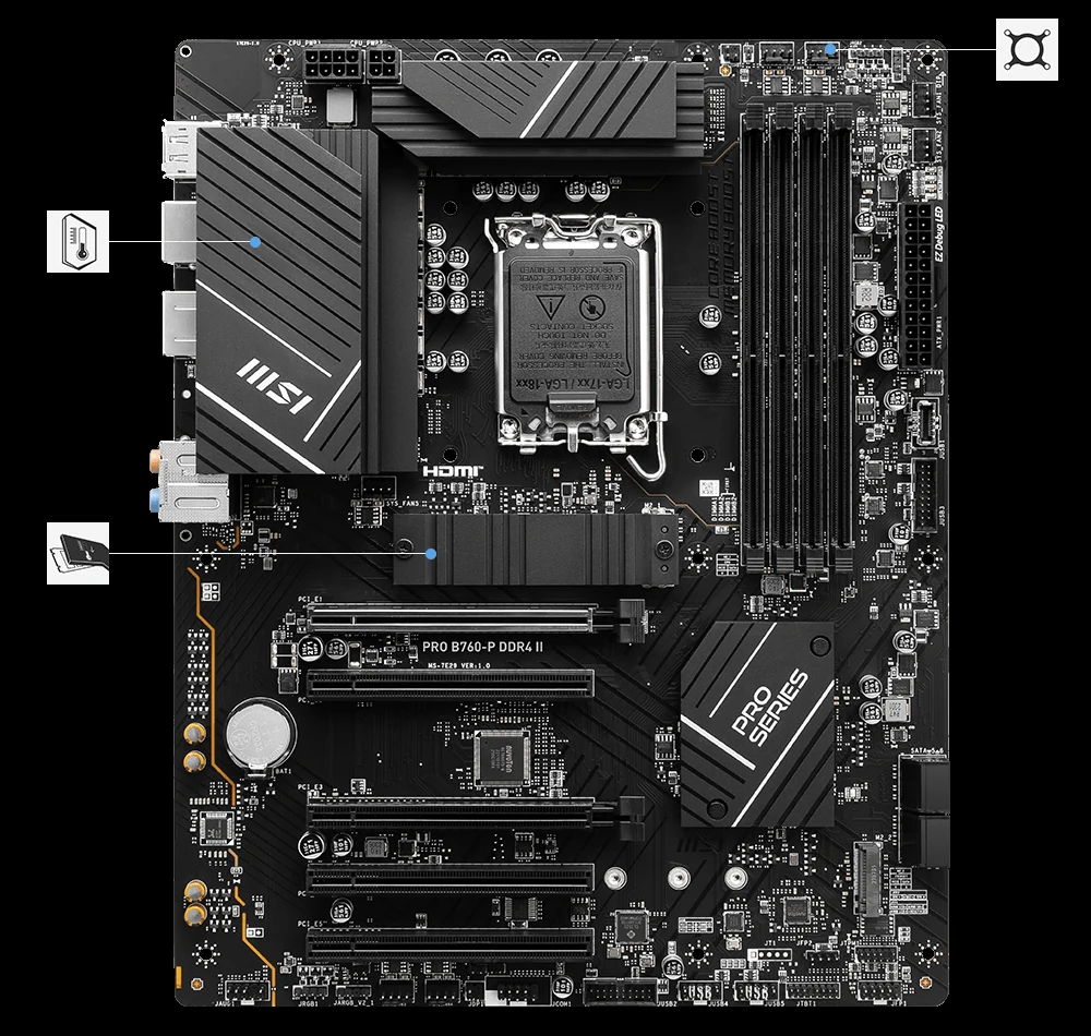 Mainboard MSI PRO B760-P II NEW