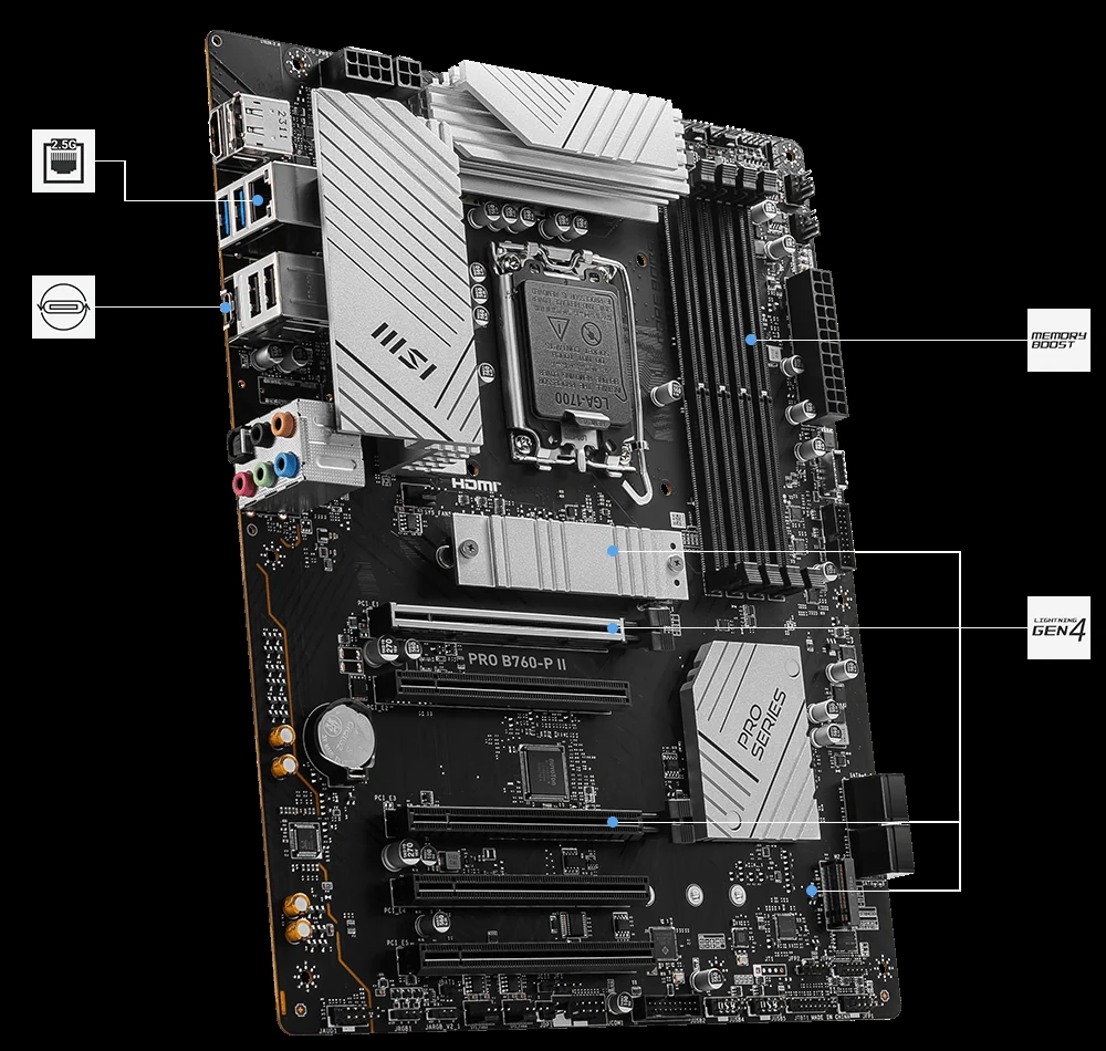 Mainboard MSI PRO B760-P II NEW