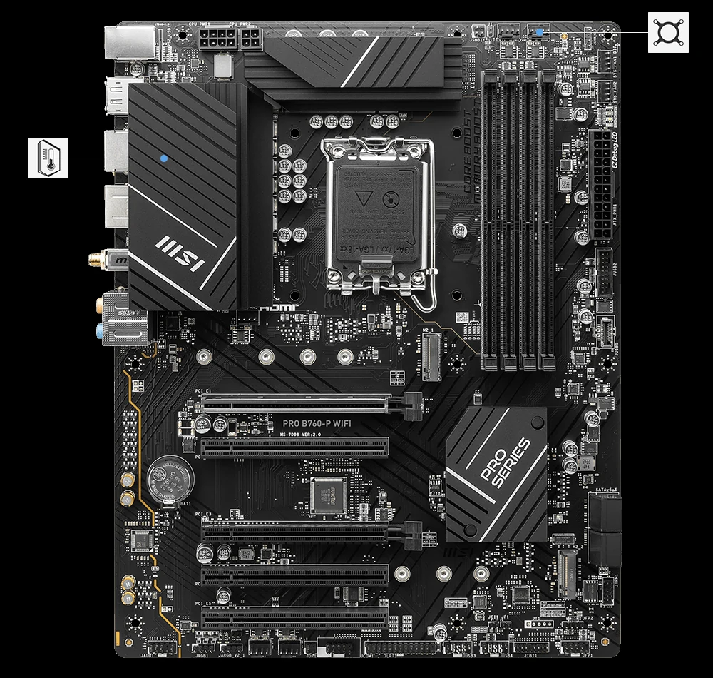 Mainboard MSI PRO B760-P WIFI NEW