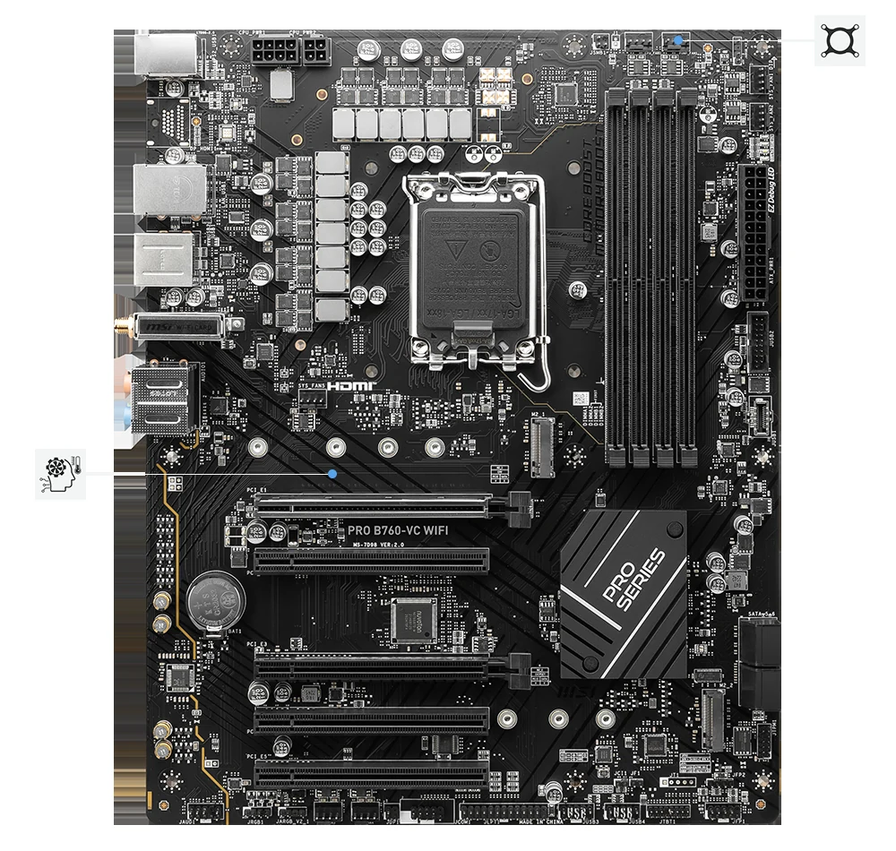 Mainboard MSI PRO B760-VC NEW