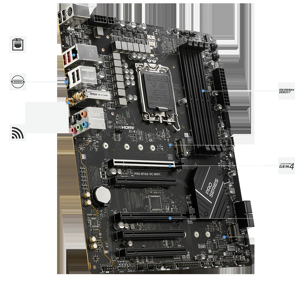 Mainboard MSI PRO B760-VC WIFI IV NEW