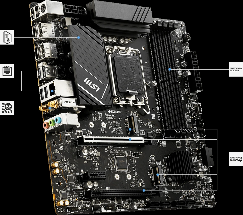 Mainboard MSI PRO B760M-A WIFI NEW