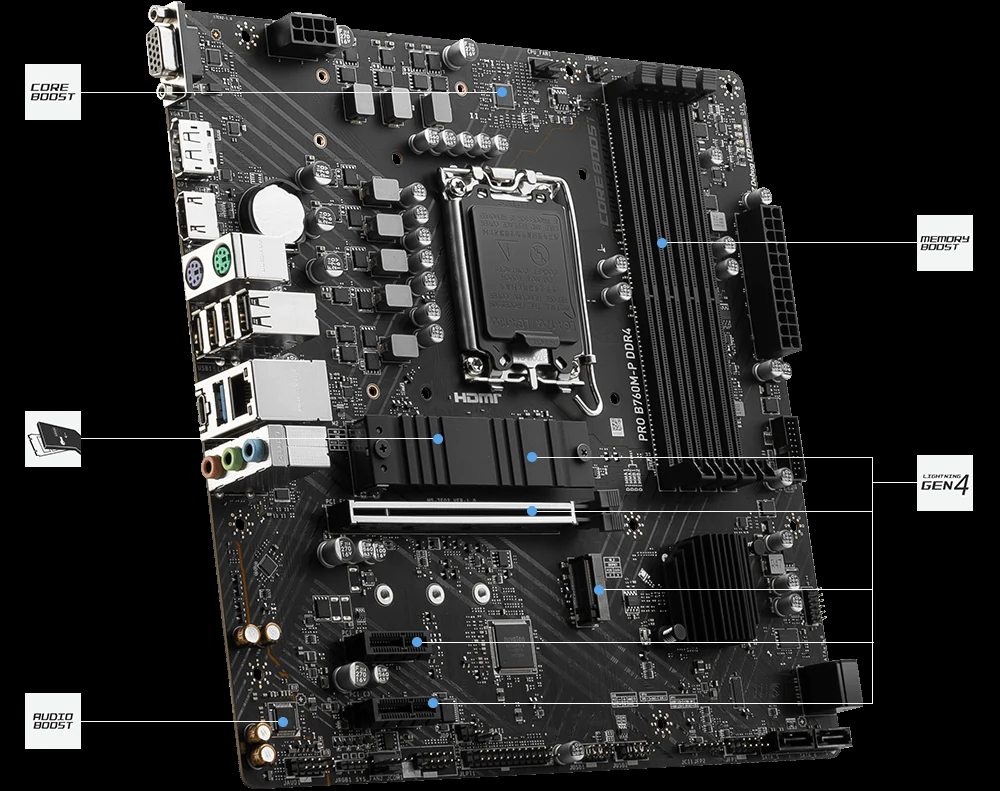 Mainboard MSI PRO B760M-P NEW