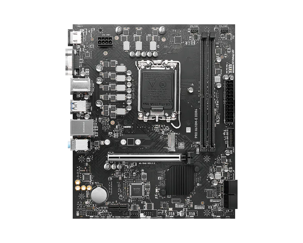 Mainboard MSI PRO H610M-E DDR4 - 2 Khe Ram DDR4 - LGA 1700 - NEW