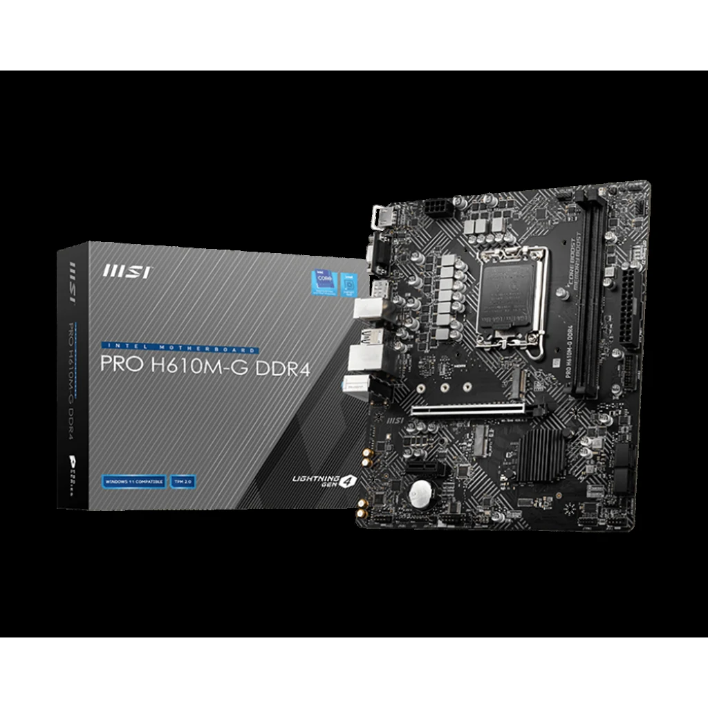 Mainboard MSI PRO H610M-G DDR4 - 2 Khe Ram DDR4 - LGA 1700 - NEW