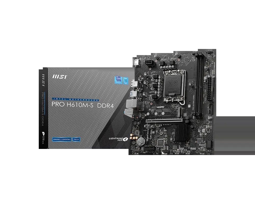 Mainboard MSI PRO H610M-S DDR4 - 2 Khe Ram DDR4 - LGA 1700 - NEW