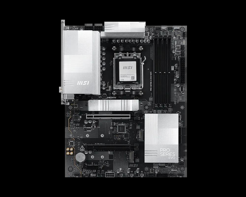 Mainboard MSI PRO X870E-S EVO WIFI - 4 Khe RAM DDR5 - AM5 - NEW