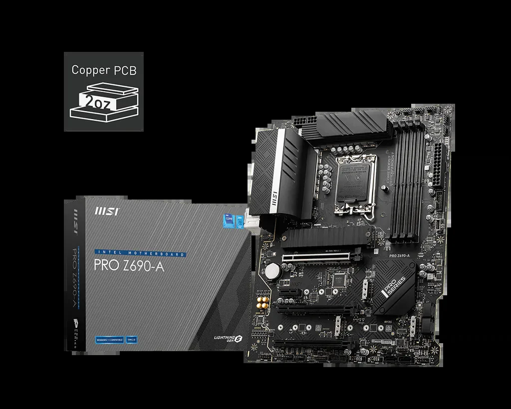 Mainboard MSI PRO Z690-A - 4 Khe RAM DDR5 - LGA 1700 - NEW