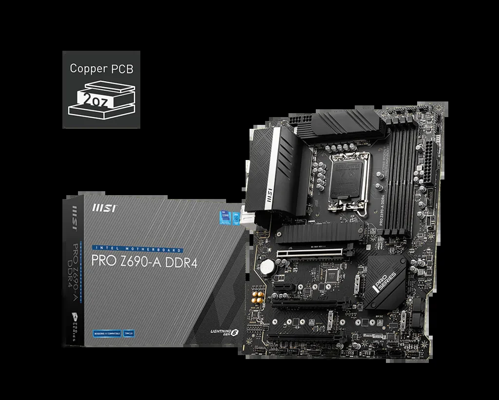 Mainboard MSI PRO Z690-A DDR4 - 4 Khe RAM DDR4 - LGA 1700 - NEW