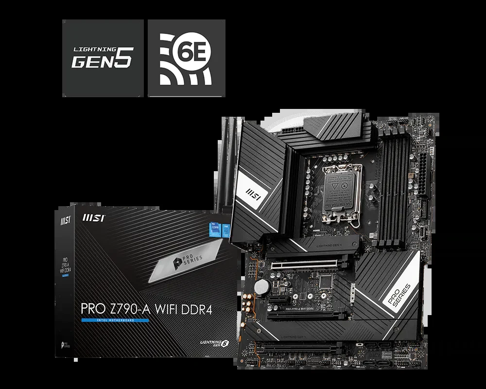 Mainboard MSI PRO Z790-A WiFi DDR4 - 4 Khe RAM DDR4 - LGA 1700 - NEW