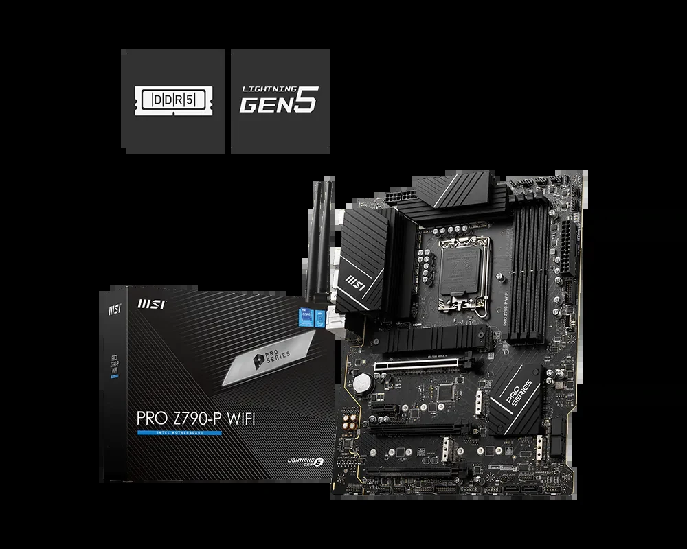 Mainboard MSI PRO Z790-P II - 4 Khe RAM DDR5 - LGA 1700 - NEW