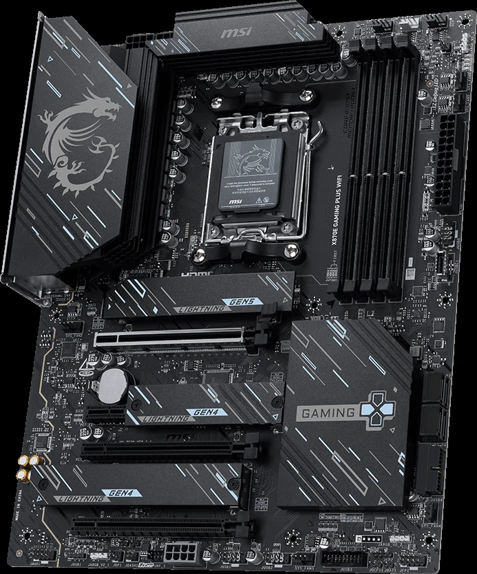 Mainboard MSI X870E GAMING PLUS WIFI - 4 Khe RAM DDR5 - AM5 - NEW
