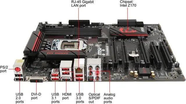 Mainboard MSI Z170A GAMING M3 - LGA 1151 - NEW