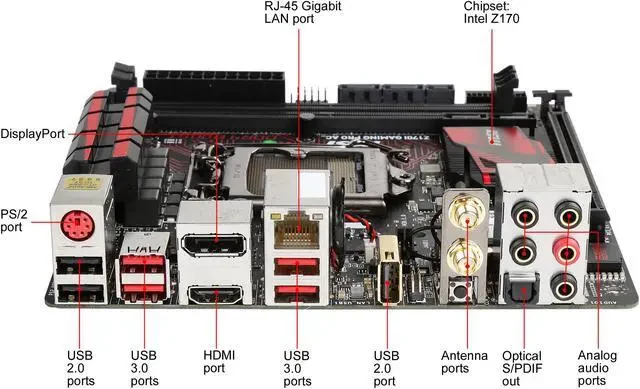 Mainboard MSI Z170I GAMING PRO AC - LGA 1151 - NEW