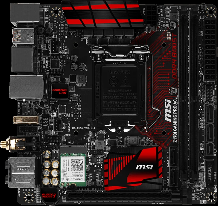 Mainboard MSI Z170I GAMING PRO AC - LGA 1151 - NEW