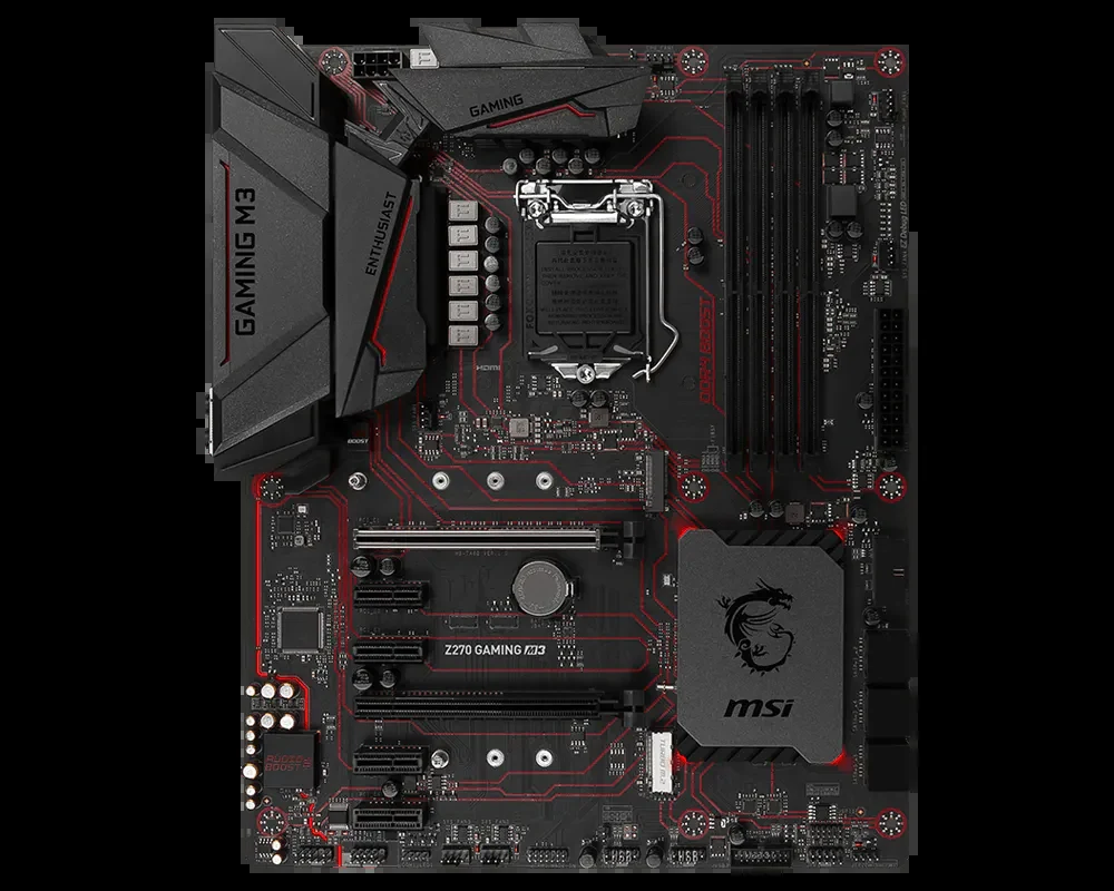 Mainboard MSI Z270 GAMING M3 - LGA 1151 - NEW