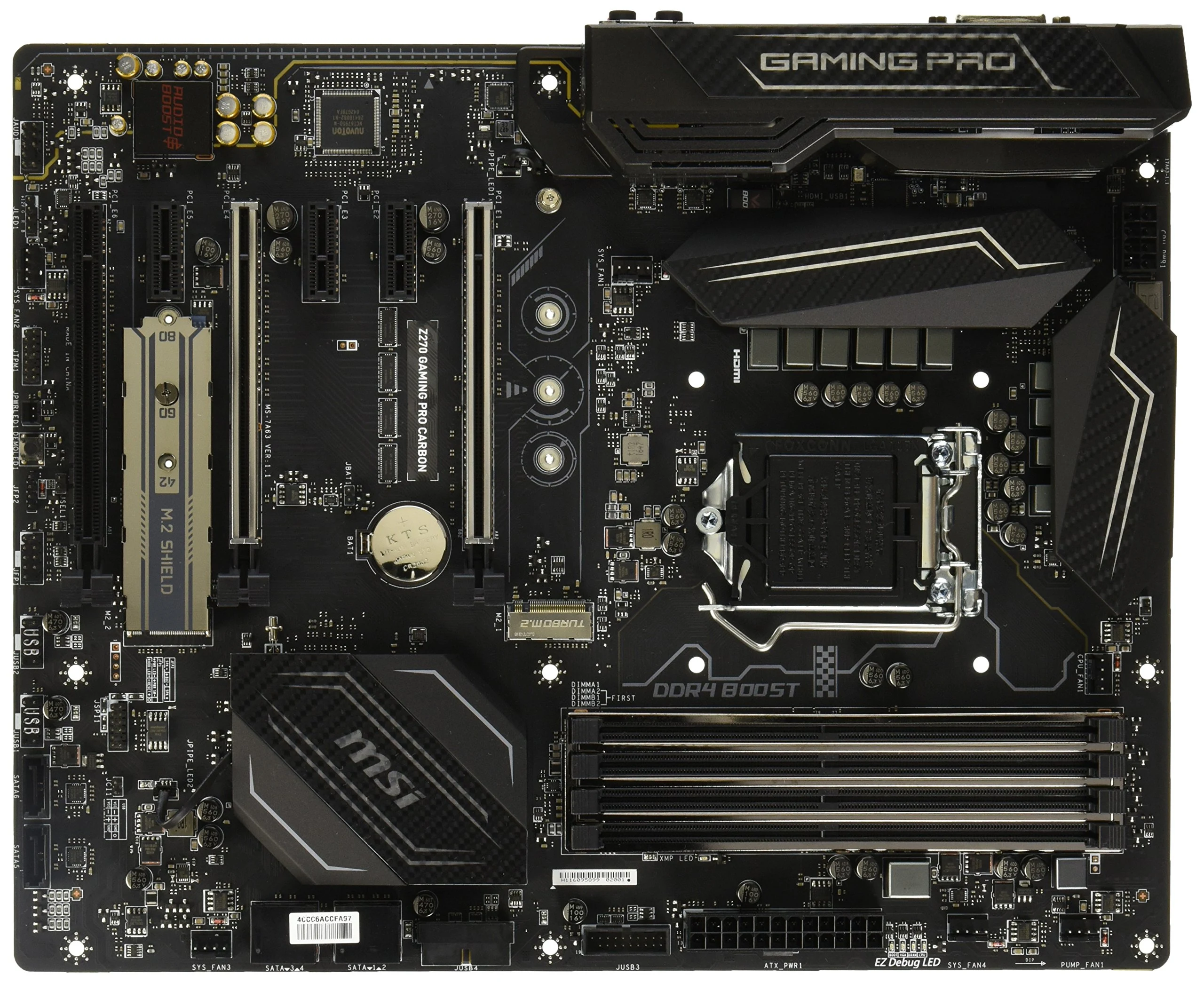 Mainboard MSI Z270 GAMING PRO CARBON AC - LGA 1151 - NEW